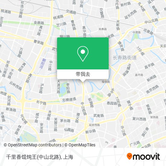 千里香馄饨王(中山北路)地图