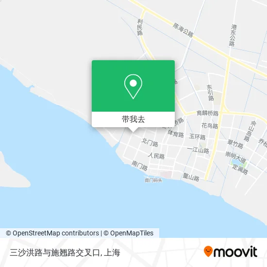 三沙洪路与施翘路交叉口地图