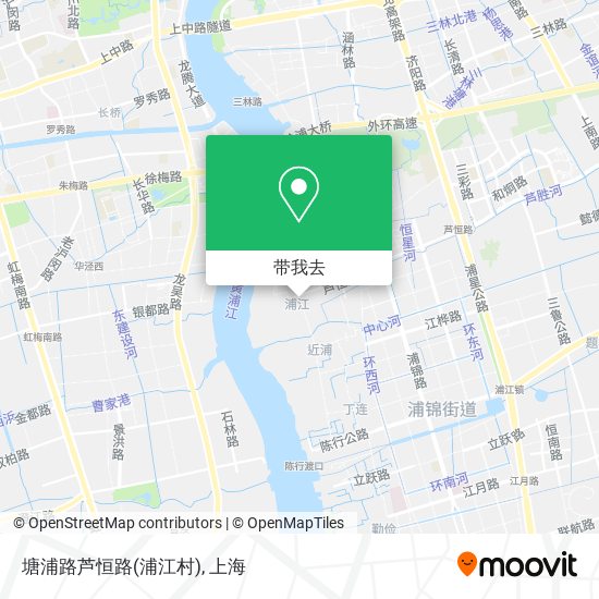 塘浦路芦恒路(浦江村)地图