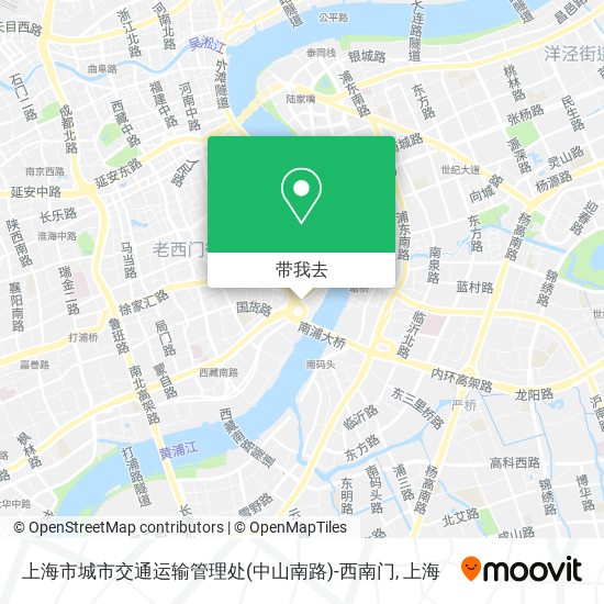 上海市城市交通运输管理处(中山南路)-西南门地图