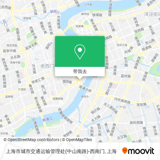 上海市城市交通运输管理处(中山南路)-西南门地图