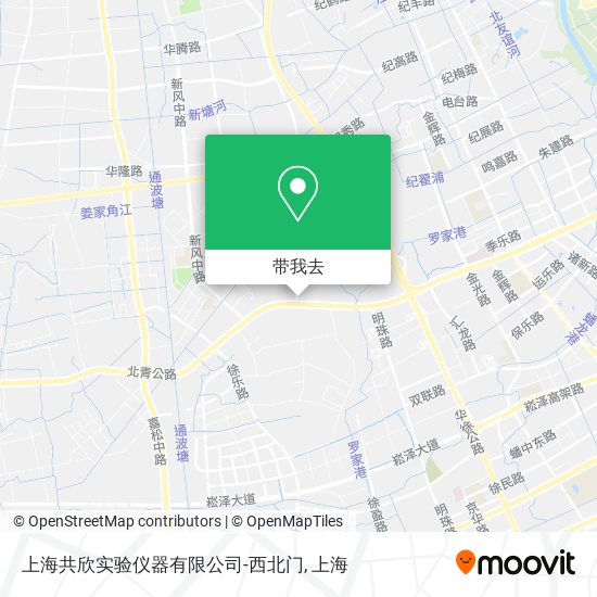 上海共欣实验仪器有限公司-西北门地图