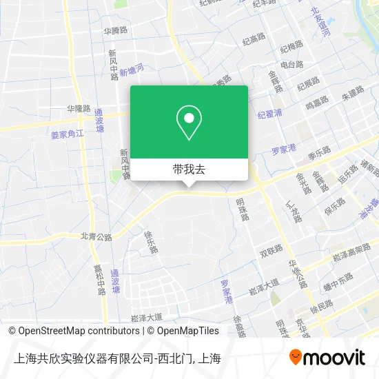 上海共欣实验仪器有限公司-西北门地图