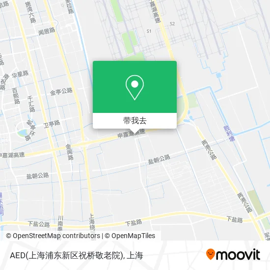 AED(上海浦东新区祝桥敬老院)地图