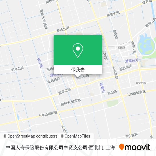 中国人寿保险股份有限公司奉贤支公司-西北门地图