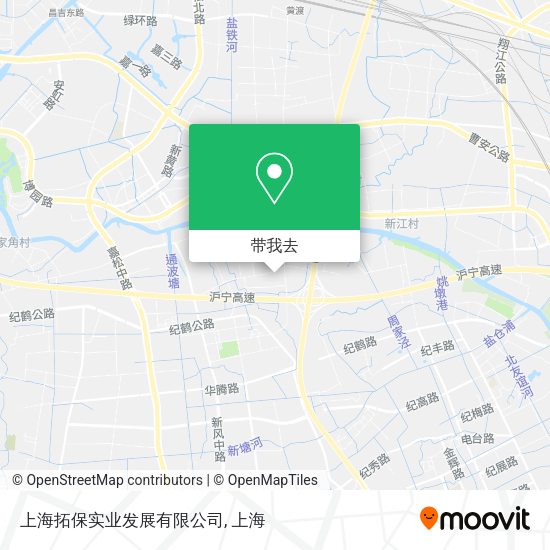 上海拓保实业发展有限公司地图