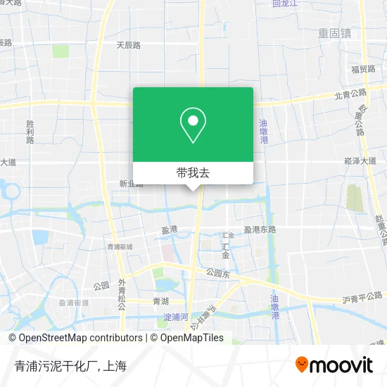 青浦污泥干化厂地图
