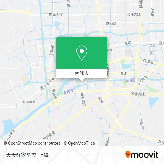 天天红家常菜地图