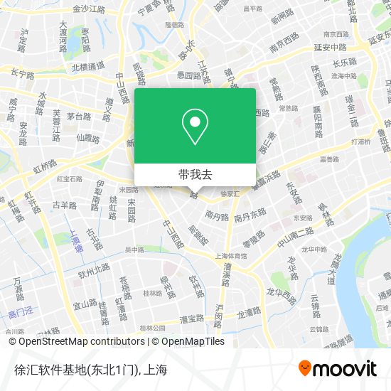 徐汇软件基地(东北1门)地图