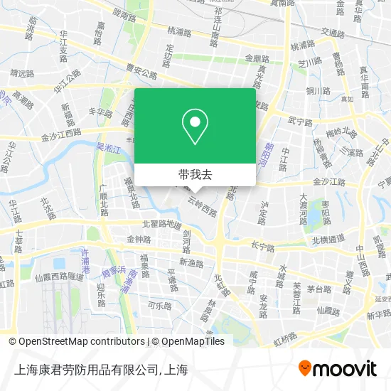 上海康君劳防用品有限公司地图
