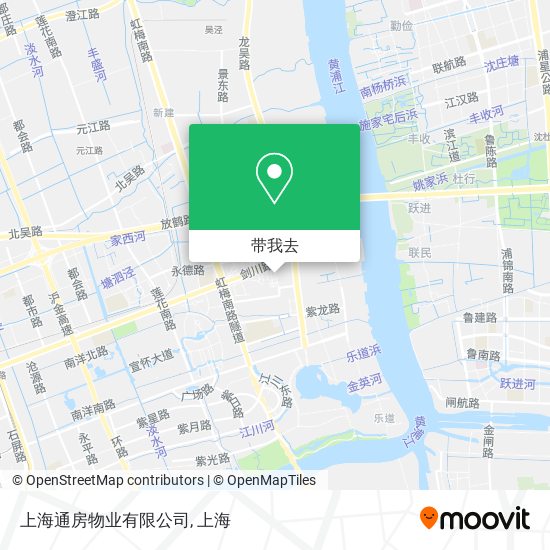 上海通房物业有限公司地图
