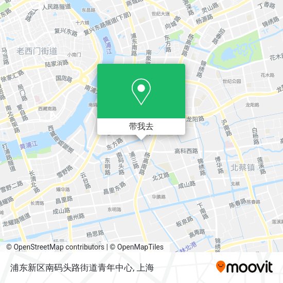 浦东新区南码头路街道青年中心地图