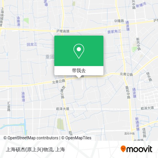 上海硕杰(原上兴)物流地图