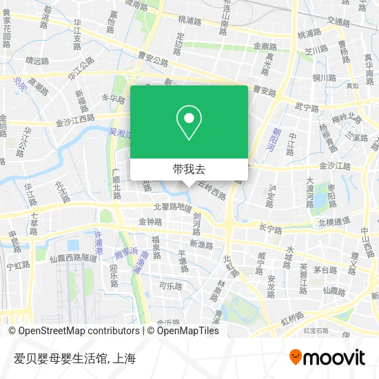 爱贝婴母婴生活馆地图