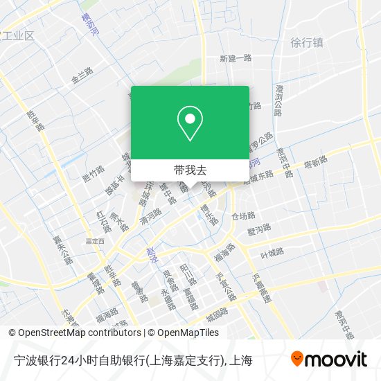 宁波银行24小时自助银行(上海嘉定支行)地图