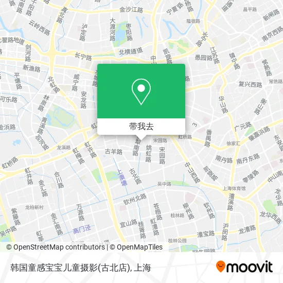 韩国童感宝宝儿童摄影(古北店)地图