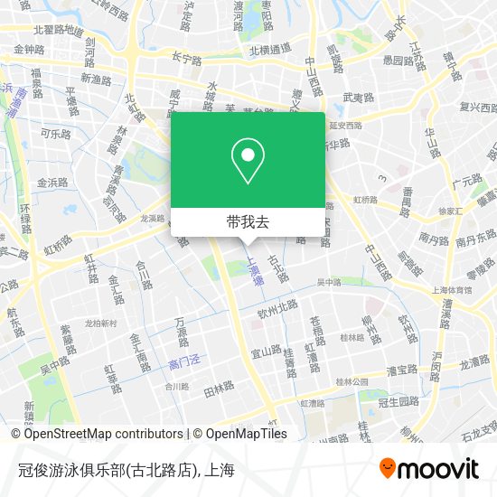 冠俊游泳俱乐部(古北路店)地图