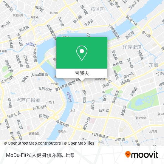 MoDu-Fit私人健身俱乐部地图