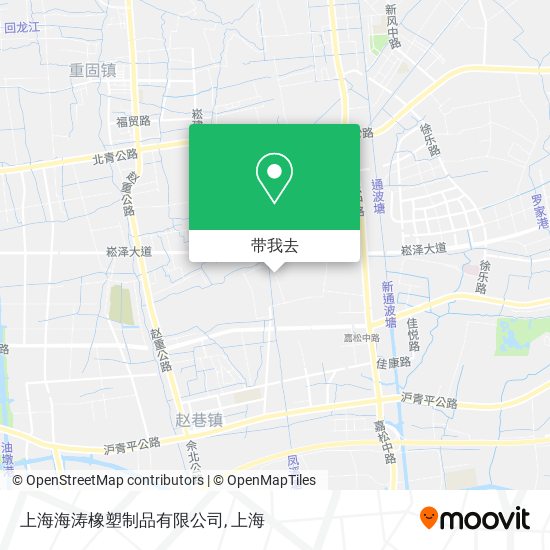 上海海涛橡塑制品有限公司地图