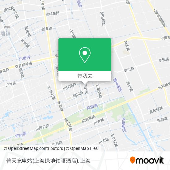 普天充电站(上海绿地铂骊酒店)地图