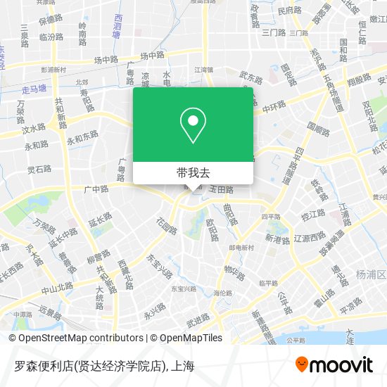 罗森便利店(贤达经济学院店)地图