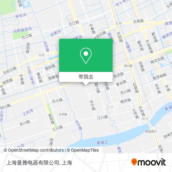 上海曼雅电器有限公司地图