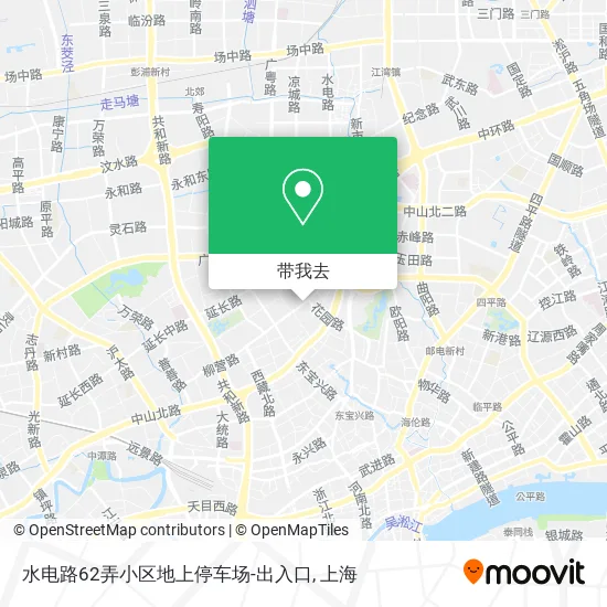 水电路62弄小区地上停车场-出入口地图