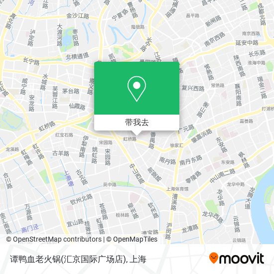 谭鸭血老火锅(汇京国际广场店)地图