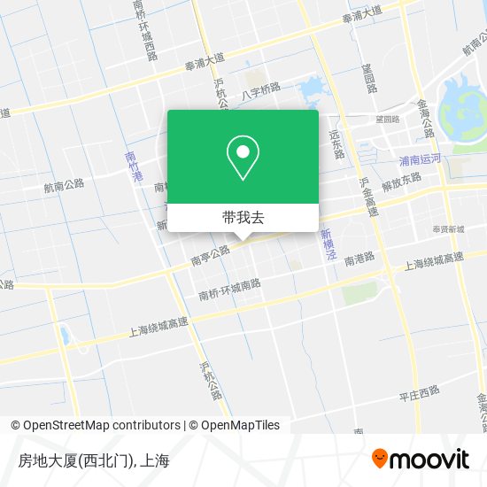 房地大厦(西北门)地图