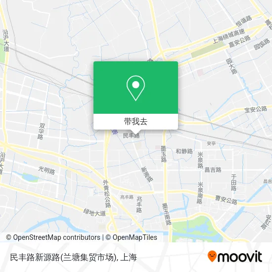 民丰路新源路(兰塘集贸市场)地图