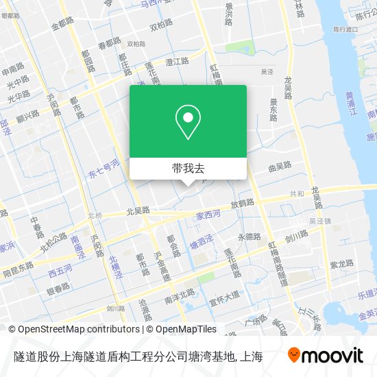 隧道股份上海隧道盾构工程分公司塘湾基地地图