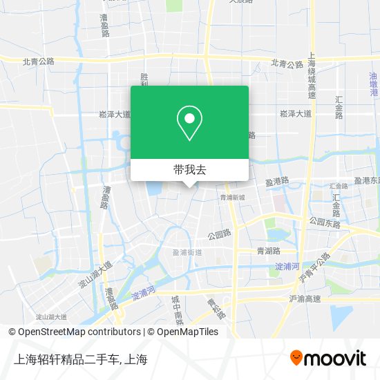 上海轺轩精品二手车地图