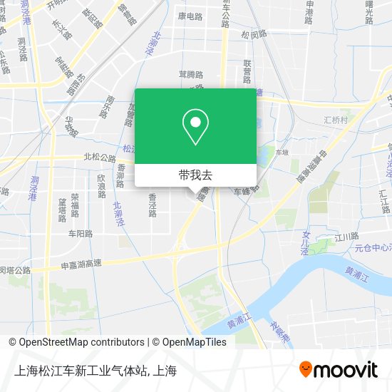上海松江车新工业气体站地图