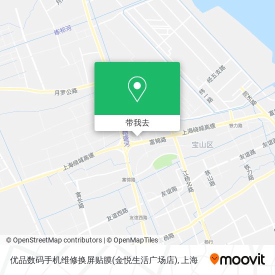 优品数码手机维修换屏贴膜(金悦生活广场店)地图