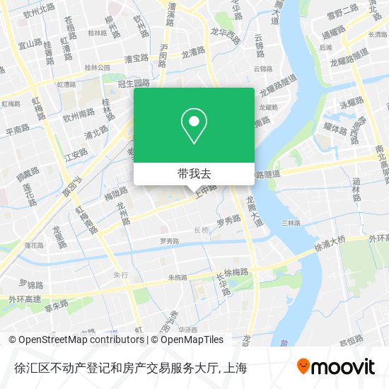 徐汇区不动产登记和房产交易服务大厅地图