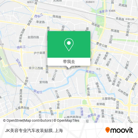JK美容专业汽车改装贴膜地图