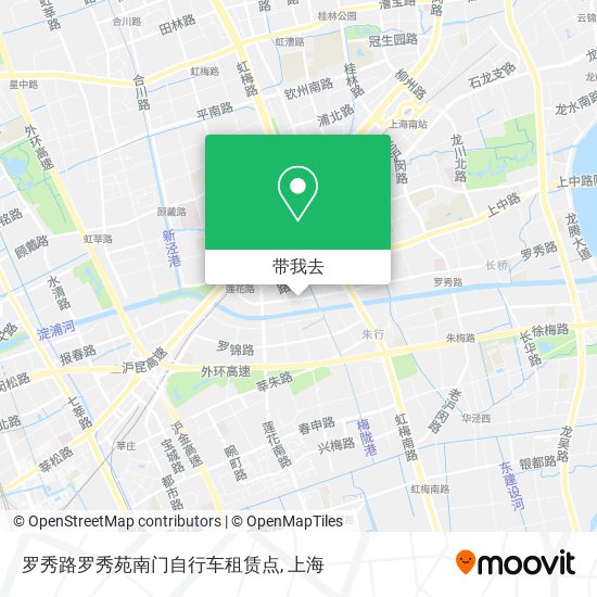 罗秀路罗秀苑南门自行车租赁点地图