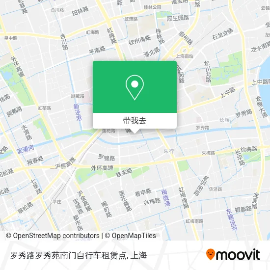 罗秀路罗秀苑南门自行车租赁点地图