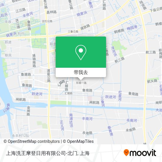 上海洗王摩登日用有限公司-北门地图