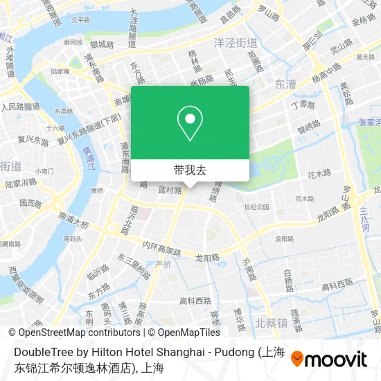 DoubleTree by Hilton Hotel Shanghai - Pudong (上海东锦江希尔顿逸林酒店)地图