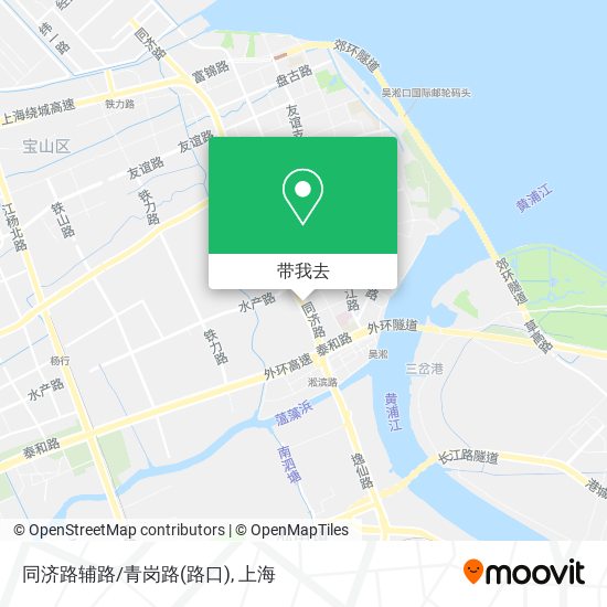 同济路辅路/青岗路(路口)地图