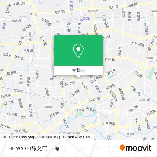 THE WASH(静安店)地图