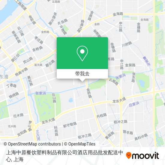 上海中原餐饮塑料制品有限公司酒店用品批发配送中心地图