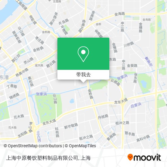 上海中原餐饮塑料制品有限公司地图