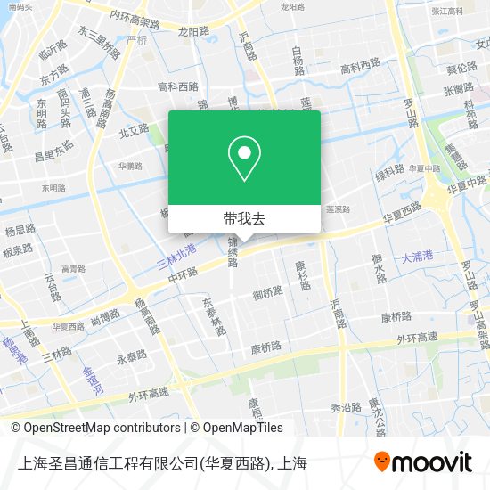 上海圣昌通信工程有限公司(华夏西路)地图