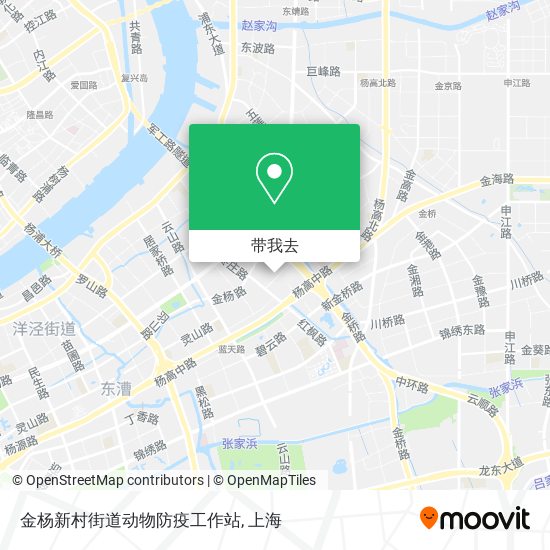 金杨新村街道动物防疫工作站地图