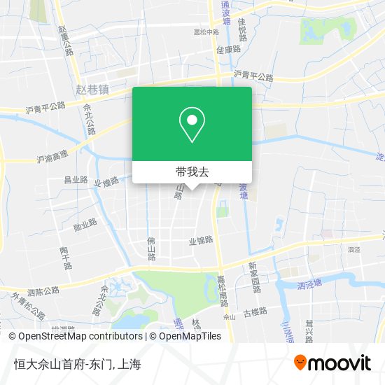 恒大佘山首府-东门地图