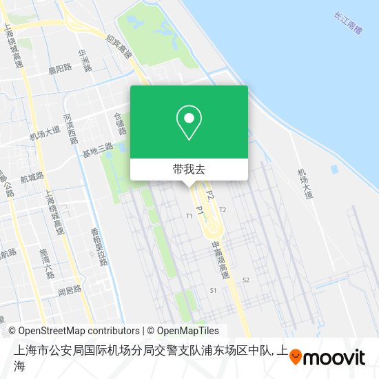 上海市公安局国际机场分局交警支队浦东场区中队地图