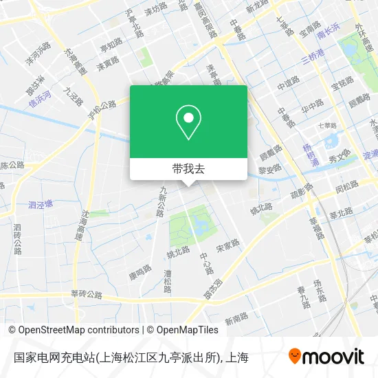 国家电网充电站(上海松江区九亭派出所)地图
