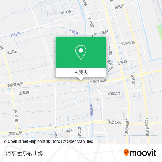 浦东运河桥地图